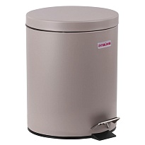 Ведро-контейнер для мусора (урна) с педалью LAIMA Classic, 12 л, серое, матовое, металл, со съемным внутренним ведром во Всеводжске