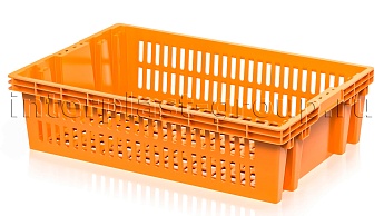Ящик для овощей, фруктов и хлеба Евролоток оранжевый во Всеводжске
