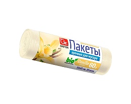 Мешки для мусора 60 л, ароматизированные, Ваниль, бежевые, в рулоне 20 шт., ПНД, 9 мкм, 650х550 мм, GRIFON Aroma, 101-023 V во Всеводжске