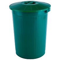 Мусорный бак с крышкой 60 л зеленый 60 зеленый во Всеводжске