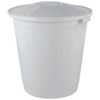 Мусорный бак с крышкой 80 л серый 80 серый во Всеводжске