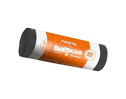 Мешки для мусора 20 л, черные, в рулоне 25 шт., ПНД, 6 мкм, 420х450 мм, SIBIRSKAYA, 101-001 S во Всеводжске