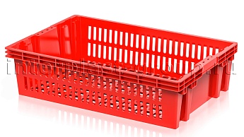 Ящик для овощей, фруктов и хлеба Евролоток красный во Всеводжске