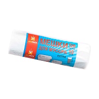 Мешки для мусора 120 л, белые, рулон 10 шт., ПНД, 12 мкм, 1100х690 мм, Эконом, МЭ2622 (МНЭ 120-10б) во Всеводжске