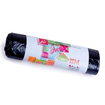 Мешки для мусора 60 л, черные, в рулоне 20 шт., ПНД, 7 мкм, 700х600 мм, Концепция Быта ЭкоДом, 601349 во Всеводжске Мешки для мусора 60 л, черные, в рулоне 20 шт., ПНД, 7 мкм, 700х600 мм, Концепция Быта ЭкоДом, 601349 во Всеводжске