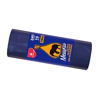 Мешки для мусора 240 л, синие, рулон 10 шт., ПВД 36 мкм, 1350х900 мм, Уфа Пак, МВ1854 (МВ 240-10с) во Всеводжске