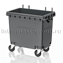 Мусорный контейнер 770 л серый без крышки 770 серый во Всеводжске