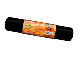 Мешки для мусора 180 л, ароматизированные, черные, в рулоне 10 шт., ПВД, 80 мкм, 1100х930 мм, EXPORT, exp18010142 во Всеводжске