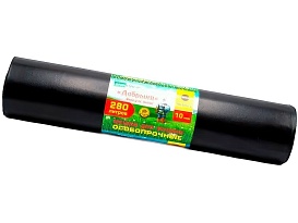 Мешки для мусора 280 л, ароматизированные, черные, в рулоне 10 шт., ПВД 110 мкм, 1400х930 мм, Добрыня, Dob28010black во Всеводжске Мешки для мусора 280 л, ароматизированные, черные, в рулоне 10 шт., ПВД 110 мкм, 1400х930 мм, Добрыня, Dob28010black во Всеводжске