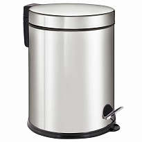 Ведро-контейнер для мусора урна с педалью LAIMA Classic Plus, 12 л, зеркальное во Всеводжске