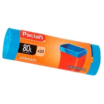 Мешки для мусора 80 л, синие, в рулоне 20 шт., ПНД, 12 мкм, 900х700 мм, PACLAN Classic, 606335 во Всеводжске Мешки для мусора 80 л, синие, в рулоне 20 шт., ПНД, 12 мкм, 900х700 мм, PACLAN Classic, 606335 во Всеводжске