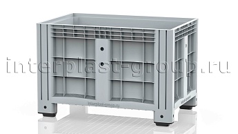 Контейнер iBox сплошной на ножках серый во Всеводжске